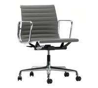 Chaise de bureau EA 117 Aluminium Chair poli cuir frame alu polished/castors softly cushioned
