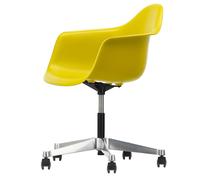 Chaise de bureau Eames Plastic Armchair PACC RE frame polished die-cast aluminum