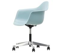 Chaise de bureau Eames Plastic Armchair PACC RE frame polished die-cast aluminum