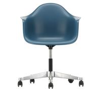 Chaise de bureau Eames Plastic Armchair PACC RE frame polished die-cast aluminum