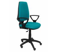 Chaise de bureau ELCHE - accoudoirs fixes - Vert clair