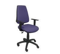 Chaise de bureau ELCHE - accoudoirs réglables - Bleu clair