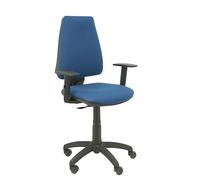 Chaise de bureau ELCHE - accoudoirs réglables - Bleu foncé