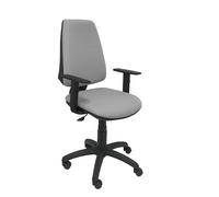 Chaise de bureau ELCHE - accoudoirs réglables - Gris clair