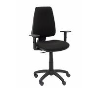Chaise de bureau ELCHE - accoudoirs réglables - Noir