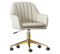 Chaise de bureau élégante à base dorée avec accoudoirs, chaise de travail ergonomique pour ordinateur, chaise de jeu pivotante et roulante pour bureau et chambre à coucher pour filles Octopus feet