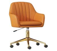 Chaise de bureau élégante à base dorée avec accoudoirs, chaise de travail ergonomique pour ordinateur, chaise de jeu pivotante et roulante pour bureau et chambre à coucher pour filles Octopus feet