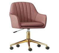 Chaise de bureau élégante à base dorée avec accoudoirs, chaise de travail ergonomique pour ordinateur, chaise de jeu pivotante et roulante pour bureau et chambre à coucher pour filles Octopus feet