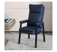 Chaise de bureau en cuir avec accoudoirs et pieds en métal pour salles de conférence et zones d'attente - Solution moderne pour sièges d'invités