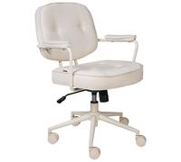 Chaise de Bureau en Simili Cuir Structure Métallique Fonction Pivotante Inclinab