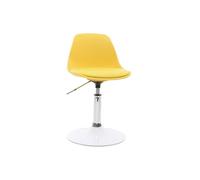 Chaise de bureau design enfant jaune STEEVY