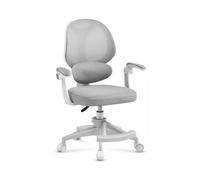 Chaise de bureau enfant réglable MARK ADLER Junior 4.5 Gris - Ergonomique, Accoudoirs rabattables, Roulettes autobloquantes