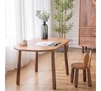 Chaise de Bureau Enfant Relevable en Bois Massif, Ensemble Bureau et Chaise D'étude pour Enfants, Table d'art pour Maternelle, Adaptée À la Maison et À L'école