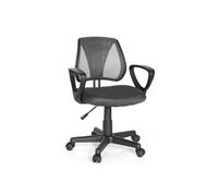 Chaise de bureau enfant / siège de bureau enfant KIDDY CD tissu maille gris