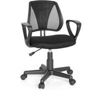 Chaise de bureau enfant / siège de bureau enfant KIDDY CD tissu maille noir Noir G