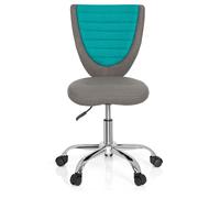 Chaise De Bureau Enfant / Siège De Bureau Enfant Kiddy Comfort Tissu Gris/Turquoise Hjh Office Gris