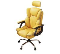 Chaise de Bureau Ergonomique à Dossier Haut avec siège rembourré en Similicuir synthétique et Repose-Pieds pivotant pour Un Confort Optimal