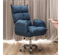 Chaise de Bureau Ergonomique à Dossier Haut, inclinable et réglable, en Similicuir, Confortable et élégante, Grise (52 x 68 x 110 cm), idéale pour la Maison et l'usage Domestique.