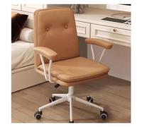 Chaise de Bureau Ergonomique à Dossier mi-Hauteur, Moderne et rembourrée, avec accoudoirs rembourrés, pivotante et réglable, idéale pour la Maison et Le Bureau.