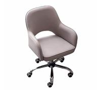 Chaise de Bureau Ergonomique avec accoudoirs Chaise de Bureau pivotante avec roulettes et accoudoirs Fixes Convient pour la Lecture, Le Travail et Les Loisirs(Gray,Basic)