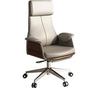 Chaise de Bureau Ergonomique avec accoudoirs réglables, Douce et Confortable pour Les réunions, supporte jusqu'à 150 kg, Gris. Dimensions : 115 x 122 x 55 cm.