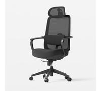 Chaise de bureau ergonomique avec appui-tête réglable et soutien lombaire, accoudoir intégré pour plus de confort dans les bureaux et salles de jeux