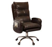 Chaise de Bureau Ergonomique avec Dossier Double épaisseur, Confortable, idéale pour la Chambre à Coucher et Les Jeux, avec Organiseur latéral Pocketcolor