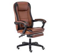 Chaise de Bureau Ergonomique avec Fonction de Jeu pivotante et réglable en Hauteur, Dossier Haut, pour Salle de réunion, Couleur Noire