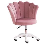 Chaise de bureau ergonomique avec roulettes - Chaise de maquillage élégante pour la maison et la chambre à coucher - Chaise de bureau pivotante pour femme - Design confortable et moderne