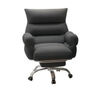 Chaise de Bureau Ergonomique avec Tissu Technique, Fonction berçante, Dossier inclinable à 60° et roulettes silencieuses, Chaise de Bureau Confortable for la Maison, l'étude, Les Jeux(Gray)