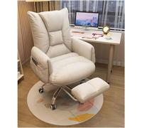 Chaise de Bureau Ergonomique Bureau pivotant en Cuir Executive 90~120 ° Dossier inclinable Hauteur du Dos réglable avec Repose-Pieds Confort