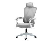 Chaise De Bureau Ergonomique Cadaises ExéCutives à Dossier Haut Appuie TêTe Lombaire RéGlable Accoudoir Oscillant 135° Maille D’Ordinateur éTude De L’Ordinateur Pivotant Gaming