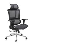 Chaise De Bureau Ergonomique Chaises D’Ordinateur Mesh Et Support Lombaire RéGlable Chaises De Bureau De Bureau Appuie-TêTe à Dossier Haut Basculement De Longues Heures (Noir)