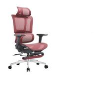 Chaise De Bureau Ergonomique Chaises D’Ordinateur Support Lombaire Ajustable Chaises De Bureau ExéCutive Dossier Haut Basculement De Longues Heures (PéDales Rouges)
