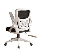 Chaise De Bureau Ergonomique Chaises De Bureau De Jeu ExéCutive Ordinateur Pivotant Soutien Lombaire 3D Accoudoir RéGlable Inclinaison éTudiant (Cadre Blanc Maille Noire)