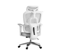 Chaise de Bureau Ergonomique chaises de Bureau exécutives Repose Pieds à Soutien Lombaire accoudoir 4D siège rembourré en Maille Ajustable Ordinateur pivotant à Domicile