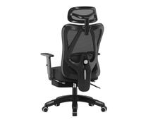Chaise De Bureau Ergonomique Chaises De Bureau Soutien Lombaire Accoudoirs RéGlables Appuie TêTe Ordinateur ExéCutif Tournant Repose Pieds pour Ordinateur Gaming Home
