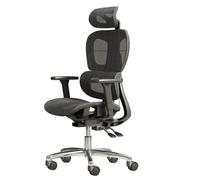 Chaise De Bureau Ergonomique Chaises ExéCutives Appuie TêTes De Pieds Accoudoir 3D Appui en Bois RéGlable Ordinateur Pivotant Bureau en Maille Respirante Maison