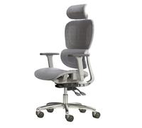 Chaise De Bureau Ergonomique Chaises ExéCutives Appuie TêTes De Pieds Accoudoir 3D Appui en Bois RéGlable Ordinateur Pivotant Bureau en Maille Respirante Maison