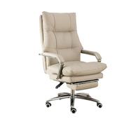 Chaise de bureau ergonomique de luxe inclinable pour ordinateur, assise confortable, pause déjeuner, relaxation, pivot et fonction de levage Noir