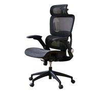 Chaise De Bureau Ergonomique Dossier Adaptatif Chaise De Bureau D’Ordinateur à Dossier Haut SièGe Ajustable Profondeur Lombaire Appuie-TêTe Pivotant