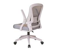 Chaise de Bureau Ergonomique en Maille, avec Appui-tête et Soutien Lombaire réglables, accoudoirs relevables, idéale pour Le Travail à Domicile ou Les études.