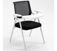Chaise de bureau ergonomique en maille avec bureau attaché, design pliable pour une assise confortable dans le bureau, l'école, la conférence et les salles de formation