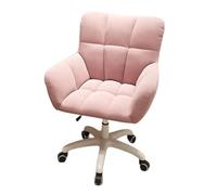 Chaise de bureau ergonomique en velours pivotant et réglable en hauteur, idéale pour la maison, le bureau et la salle d'étude, confortable, élégante et moderne