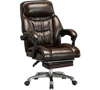 Chaise de Bureau Ergonomique et inclinable - Cuir épais Double Couche - Capacité de Charge de 200 kg - Confortable pour la Maison ou Le Bureau - 107-115 x 51 cm