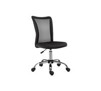 Vinsetto Chaise de bureau ergonomique – hauteur réglable, pivotante 360°, maille noire