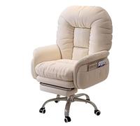 Chaise de bureau ergonomique inclinable avec repose-pieds pour les personnes lourdes, design confortable pour la maison et le travail quotidien