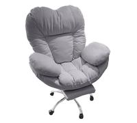 Chaise de bureau ergonomique inclinable avec tissu technique, fonction bascule à 15°, soutien lombaire à 3 niveaux, roulettes silencieuses, chaise de bureau confortable pour la maison, l'étude et les