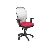 Chaise De Bureau Ergonomique Jorquera - Piqueras Y Crespo - Blanc - Tissu - Bali Marron Blanc