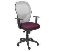 Chaise De Bureau Ergonomique Jorquera - Piqueras Y Crespo - Gris Maille Bali Siège Violet Violet
